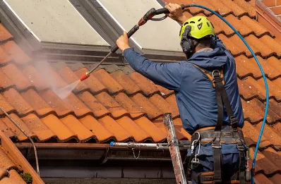 Démoussage et hydrofuge de toiture à Mazeirat